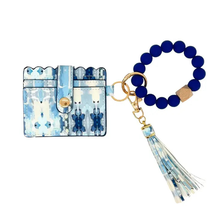 Keychain Wristlet Wallet - Ocean Breeze