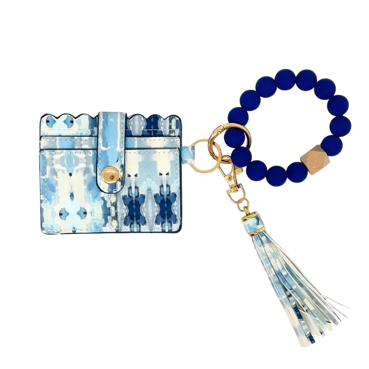 Keychain Wristlet Wallet - Ocean Breeze