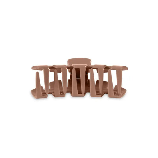 Classic Tiny Hair Clip - Mocha Mousse