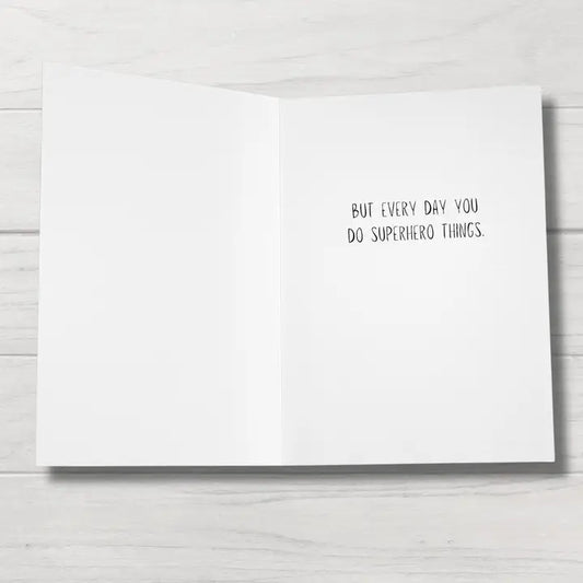 Dog Encouragement Card | Superhero