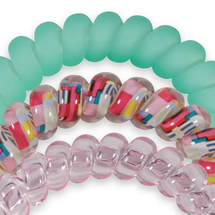 Large Spiral Hair Coils - Spring Splash