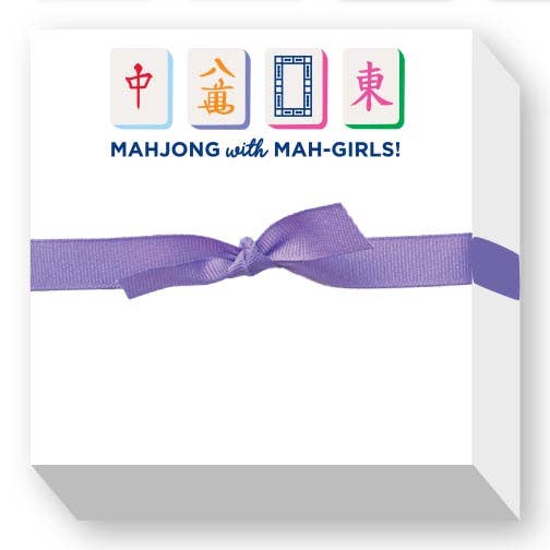 Mahjong with Mah-Girls Chubbie Notepad