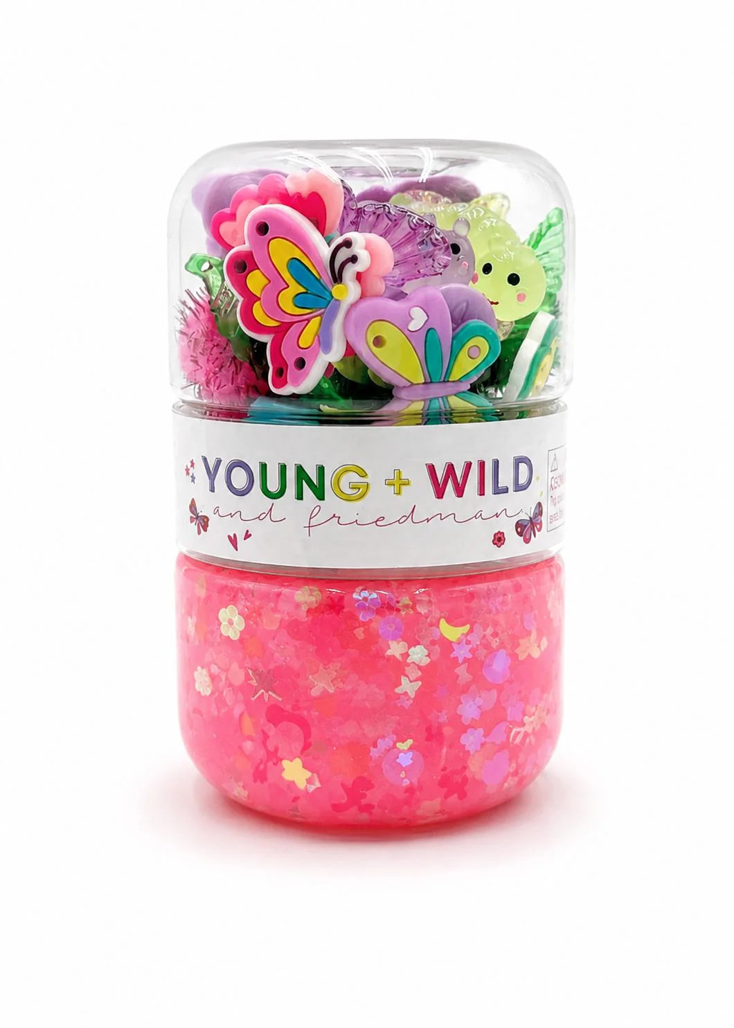 Grab & Go Dough Jar - Butterfly Pink