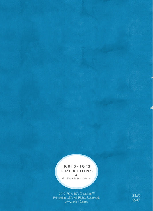 Be Still Blue Wreath Greeting Card