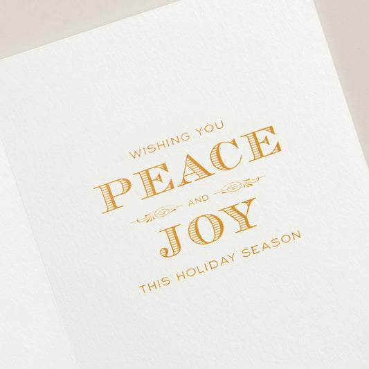 Engraved Holiday Cards - Peace on Earth Angel