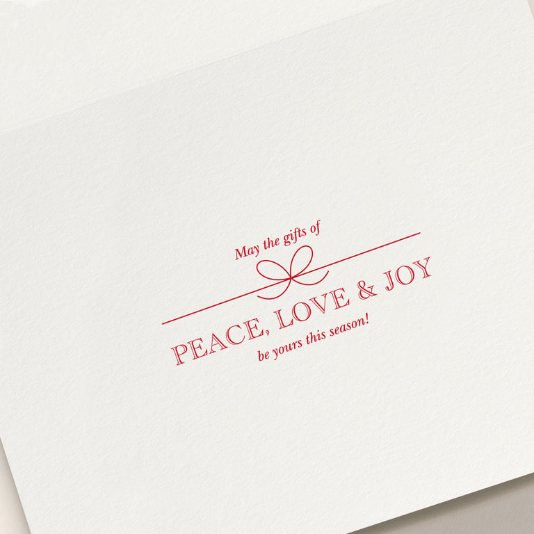 Engraved Holiday Card - Santa's Sleigh