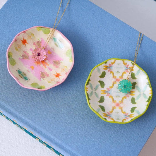 Ceramic Ring Dish - Dogwood