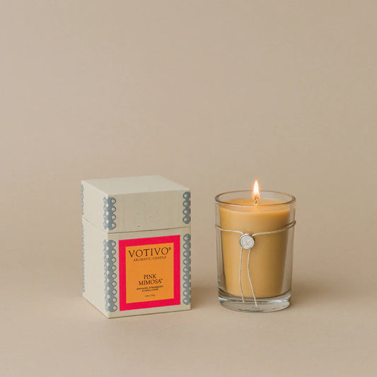 6.8 oz Aromatic Candle Pink Mimosa