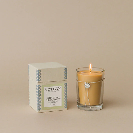 6.8oz Aromatic Candle - White Tea & Bergamot