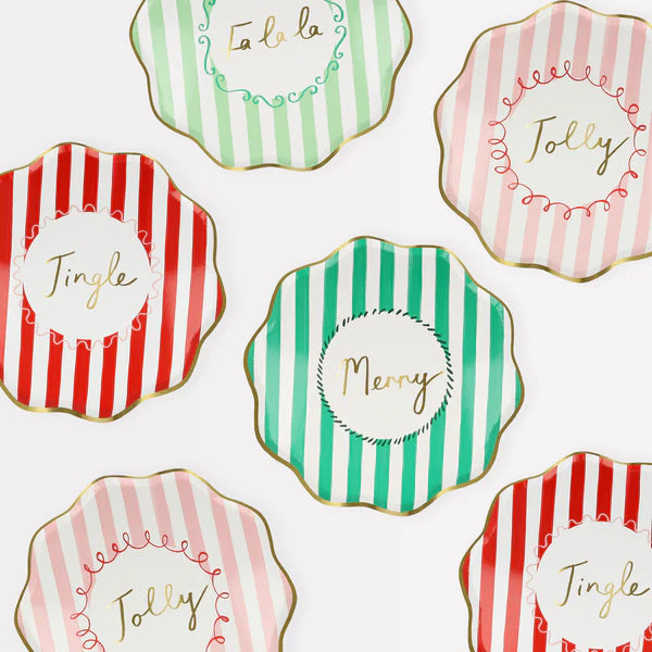 Festive Stripe Side Plates