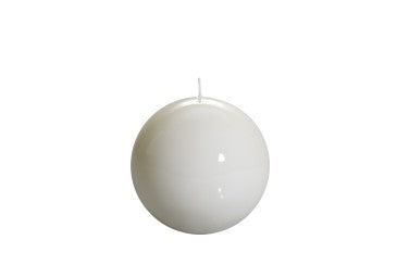 Meloria Ball Candle - White - 4"