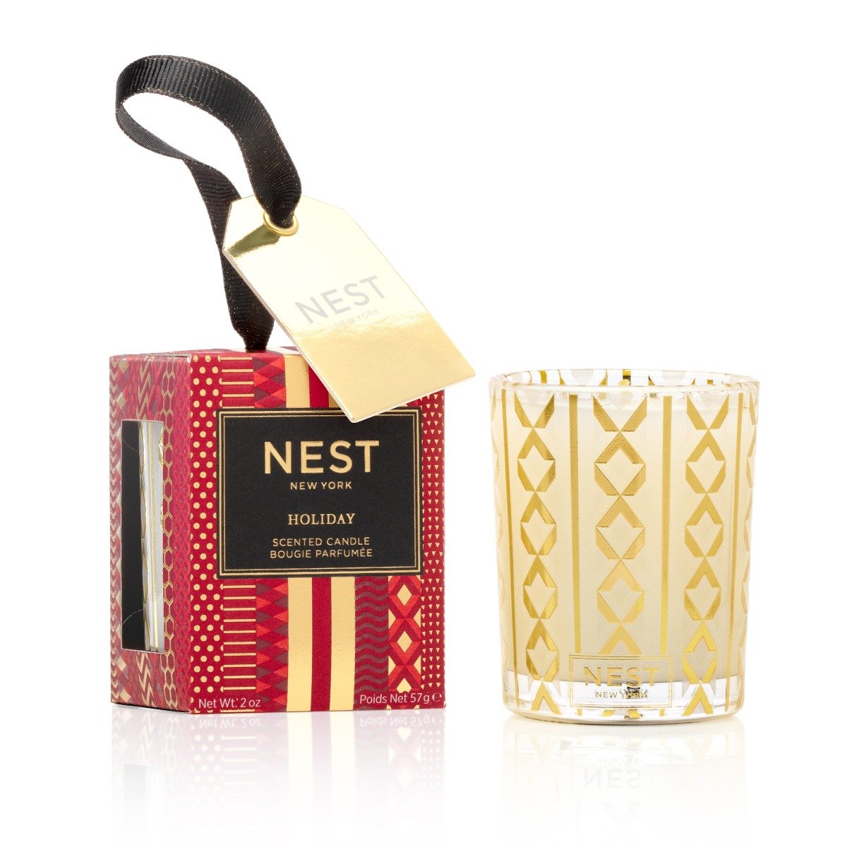 NEST Ornament Votive Candle-Holiday