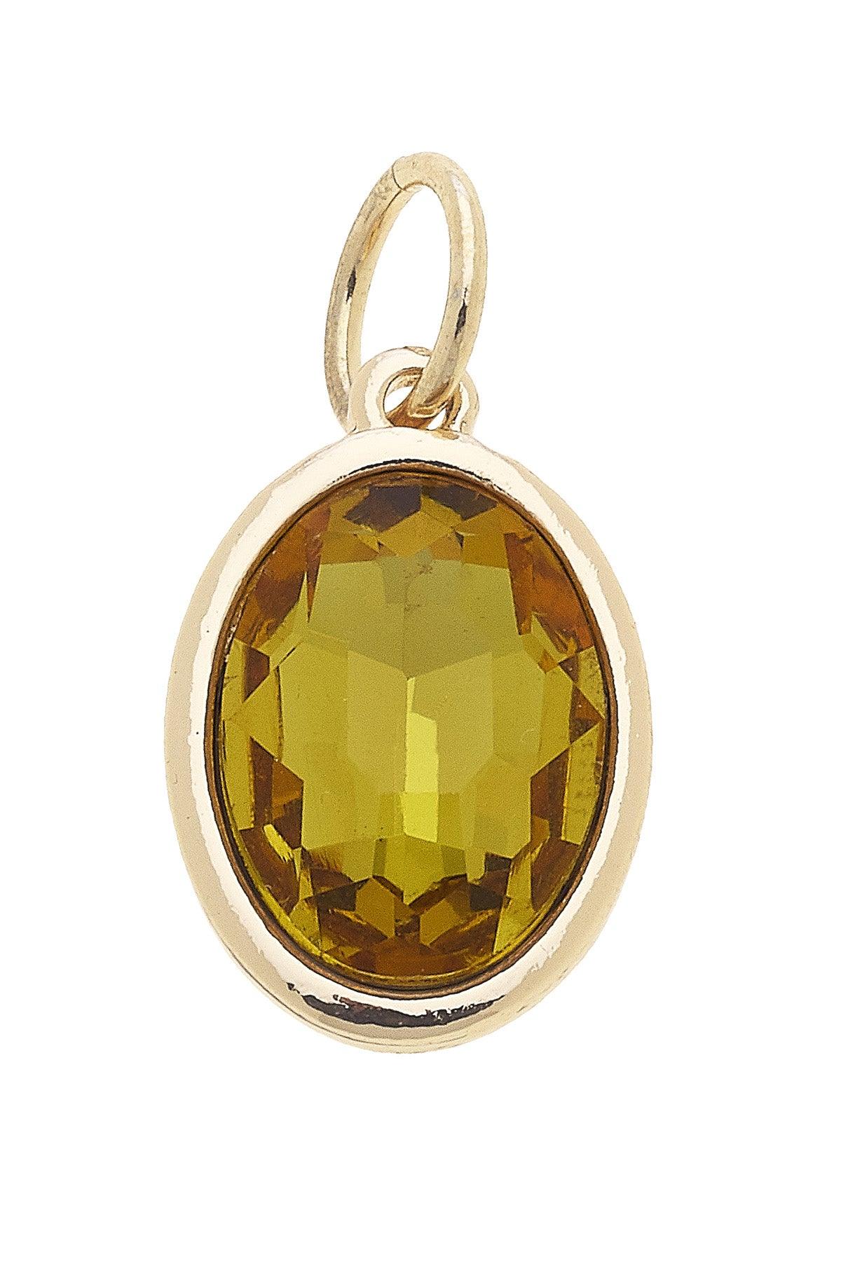 Birthstone Charm - November Citrine