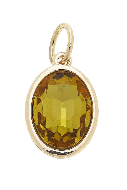 Birthstone Charm - November Citrine