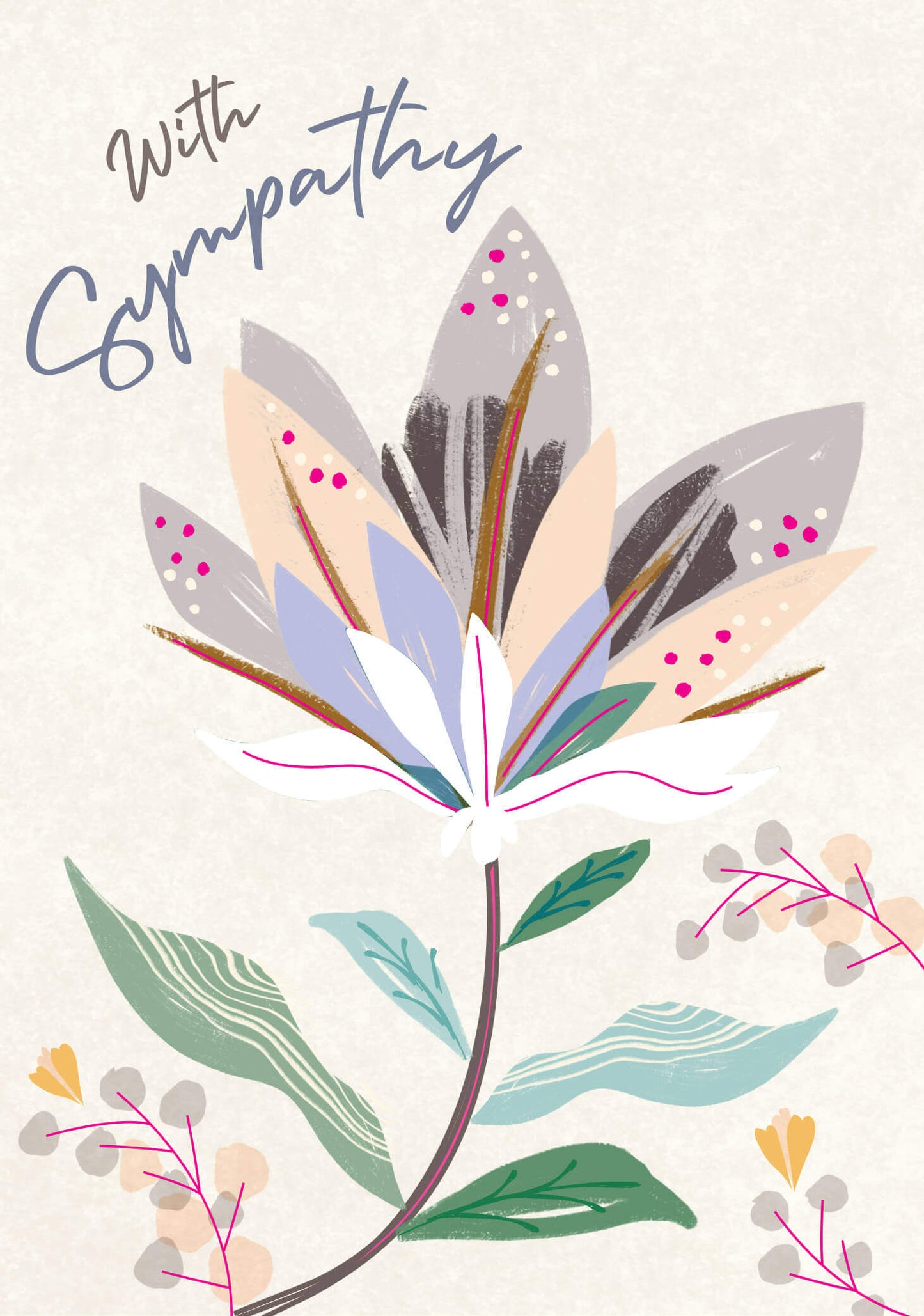 Greeting Card - Flower Sympathy