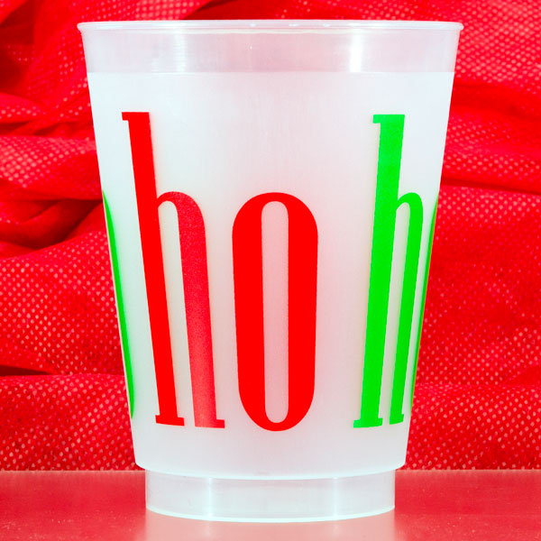 16 oz Shatterproof Cups - Big Ho Ho Ho