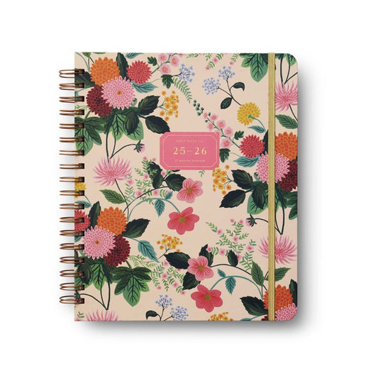 2026 17-Month Academic Hardcover Spiral Planner - Dahlia