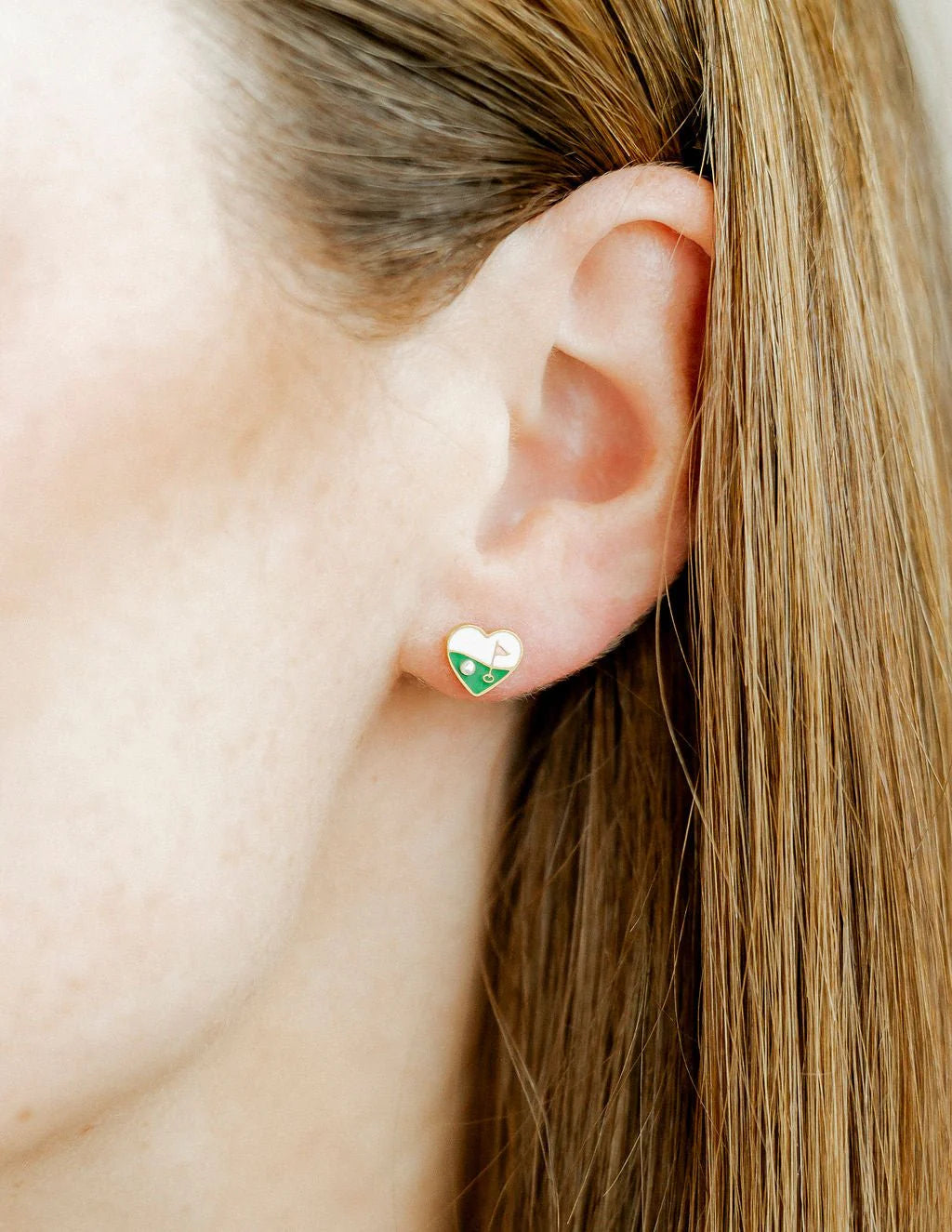 Screwback Stud Earrings - Golf Par-Tee