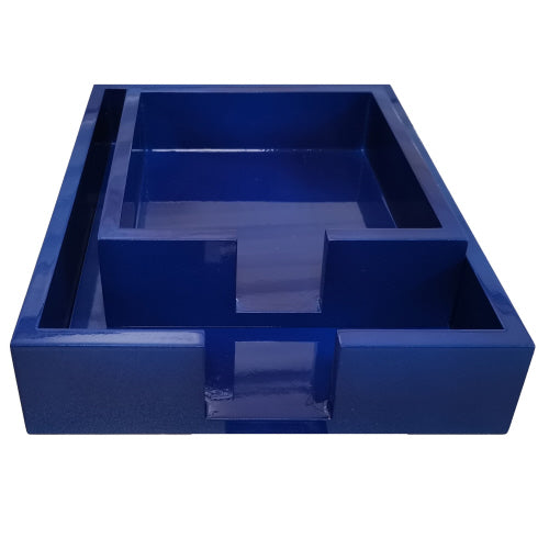 Luxe Lacquer Tray - Blue