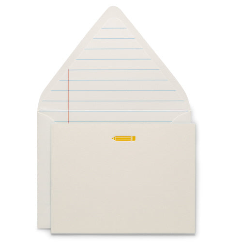 Letterpress Boxed Cards - Teacher Pencil