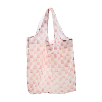 To Go Tote - Rosy Check