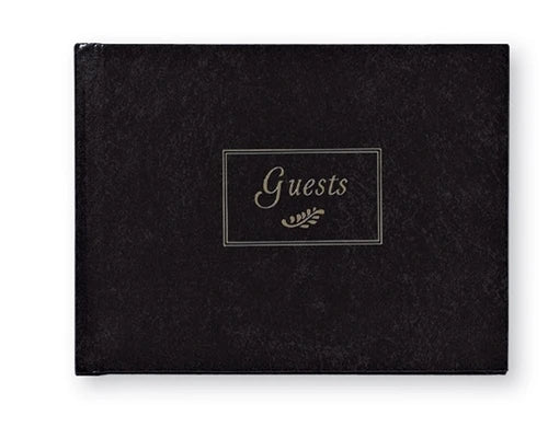 Classic Guest Book - Black