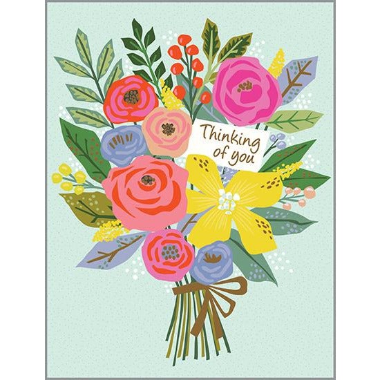 Thinking of You Card - Bright Bouquet