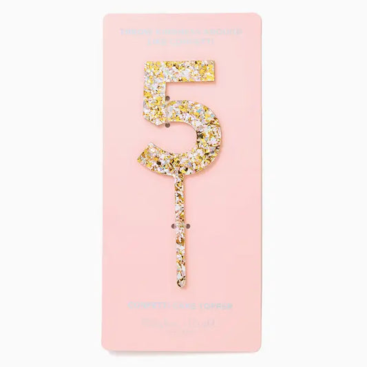 Pearl Confetti Cake Topper | 5