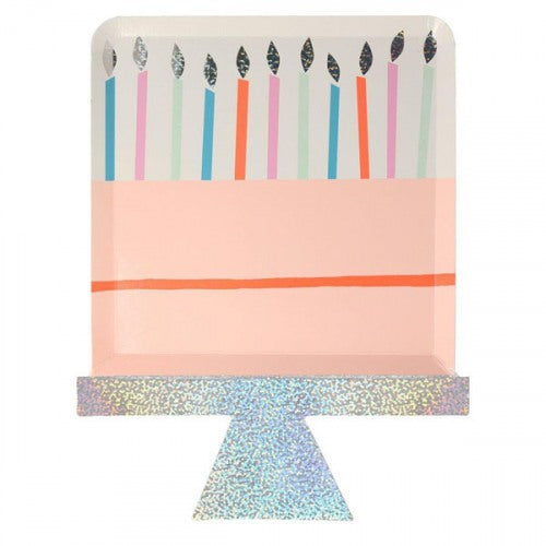 Die-Cut Plates - Birthday Cake