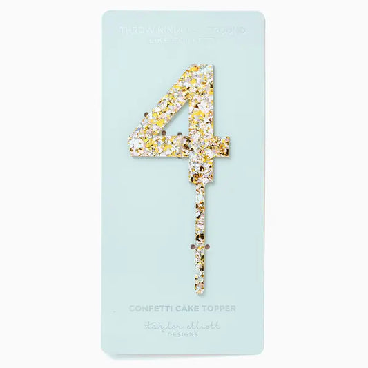 Pearl Confetti Cake Topper | 4