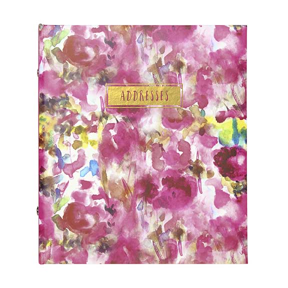 Refillable Address Book - Painterly Floral