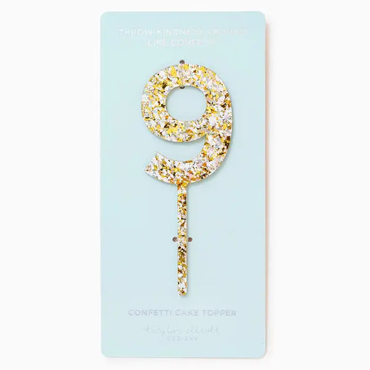 Pearl Confetti Cake Topper | 9