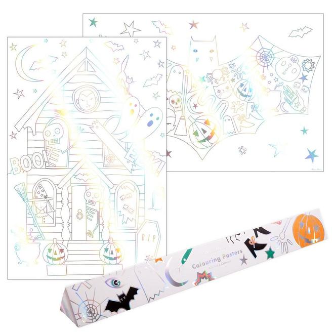 Halloween Coloring Poster (set of 2)