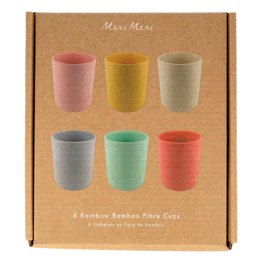 Mixed Set Bamboo Fiber Cups - Set of 6