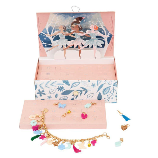 Winter Ballerina Charm Bracelet Advent Suitcase