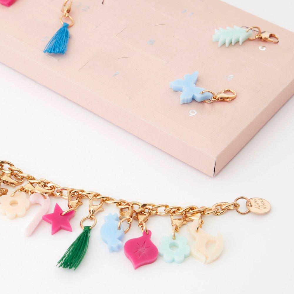 Winter Ballerina Charm Bracelet Advent Suitcase