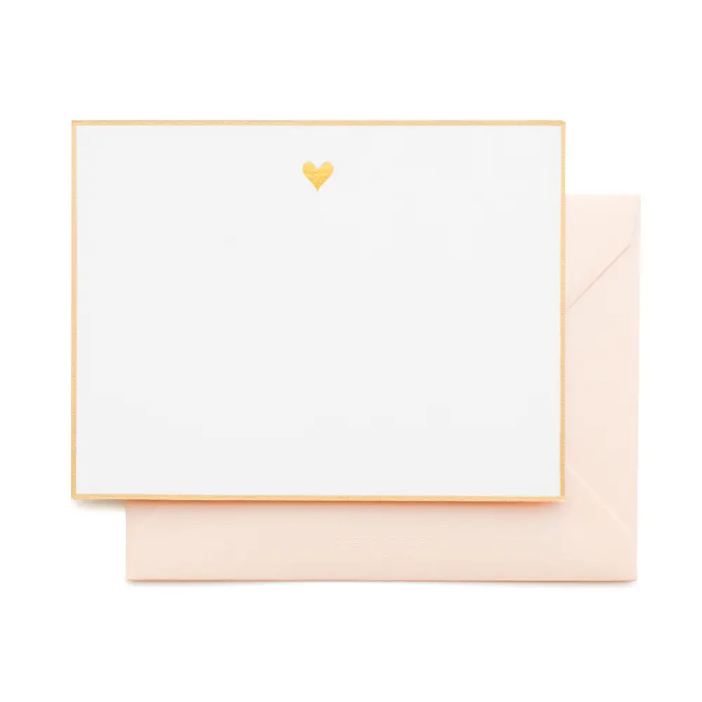 Gold Heart Note Set