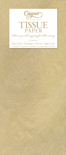Gold Tissue Pkg - 4 Sheets - Metallic
