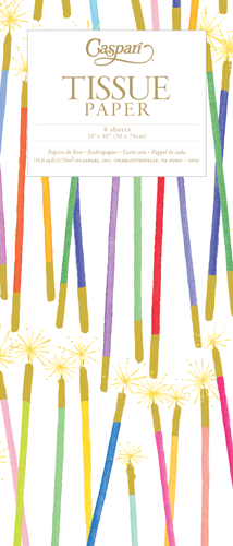 Party Candles Tissue Pkg - 4 Sheets
