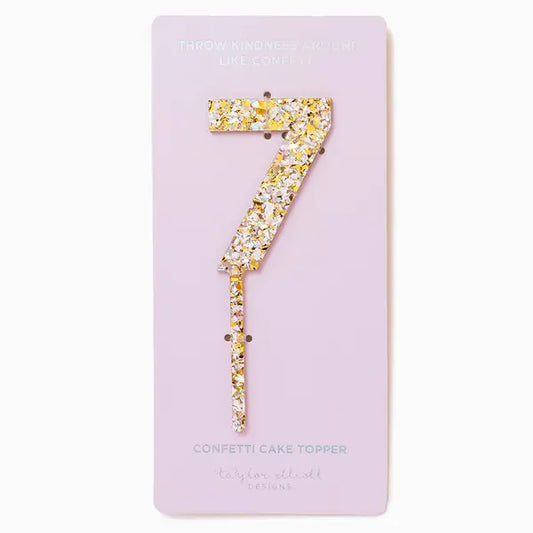 Pearl Confetti Cake Topper | 7