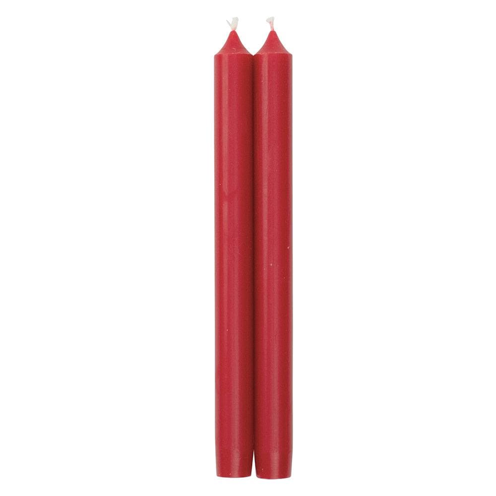 Straight Taper 12" Candles - Red