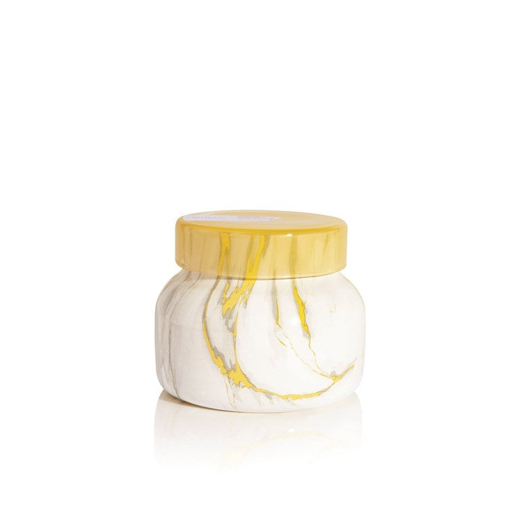 Pineapple Flower Modern Marble Petite Jars, 8 Oz