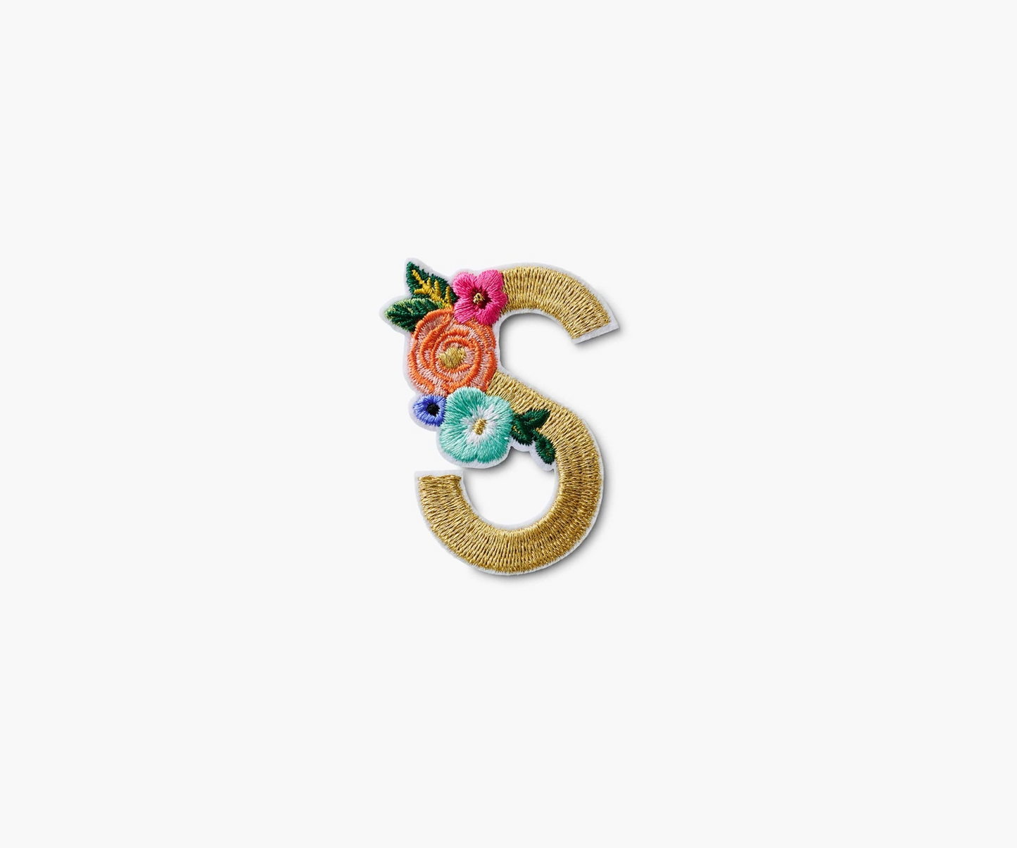 Monogram Embroidered Sticker Patch - S