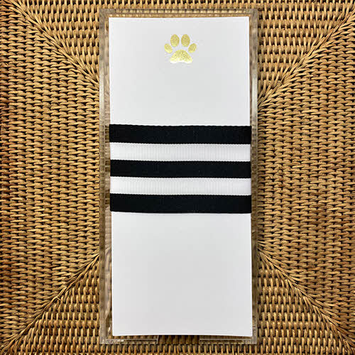 Gold Foil Paw Notepad - Buck