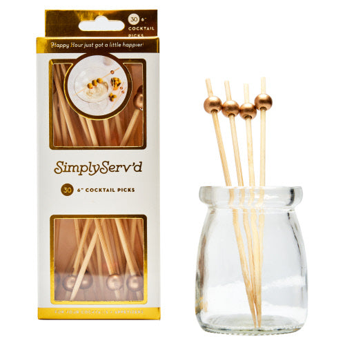 Party Pick - Gold - Large 30/PK