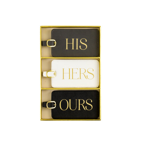 Luggage Tag - Set of 3 His Hers Ours
