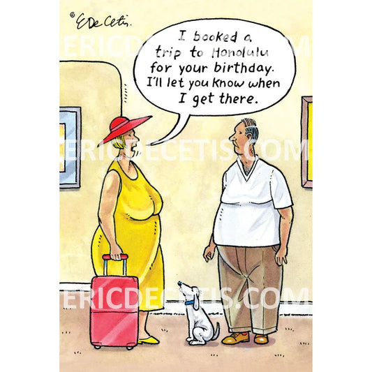 Birthday Card - Honolulu Birthday