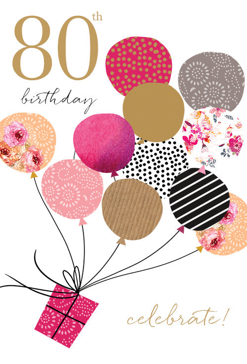 80th Birthday Card Sara Miller