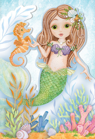 Mermaid Magical Birthday Card