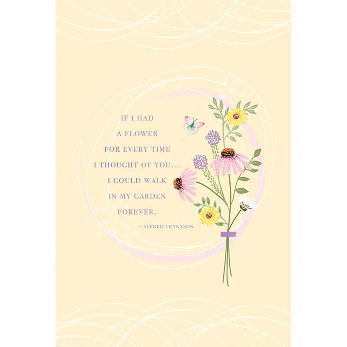 In My Garden Thinking Of You Card